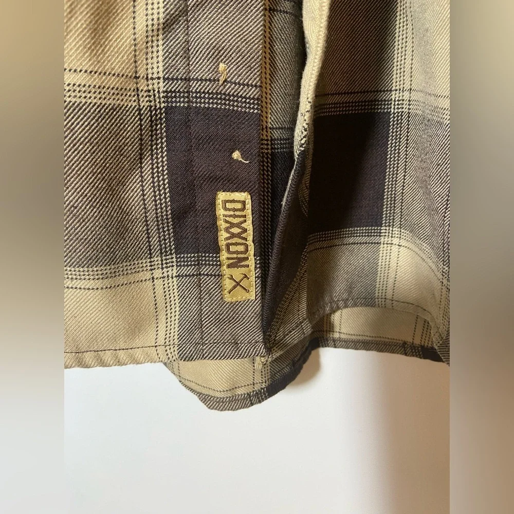 Dixxon Giddy Up Flannel Co Limited Edition Plaid Brown shirt Rare Western XXL